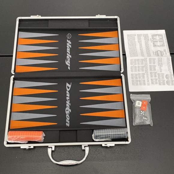 HarleyDavidson Toys Harleydavidson Backgammon Set In Case Poshmark